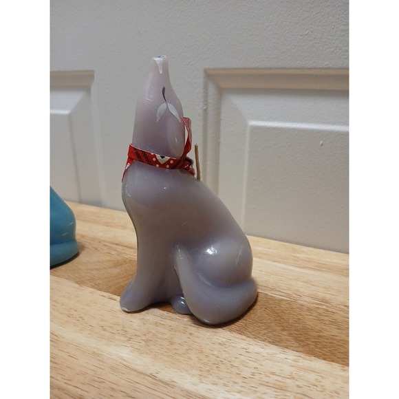 Howling Coyote Candle Southwest Desert Howl At The Moon Candles Set Of 2 Unused - Picture 3 of 11